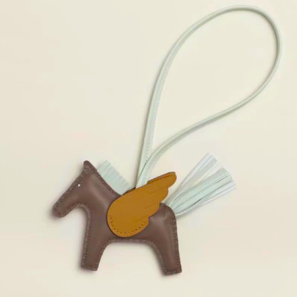 Hermes Rodeo Pegase Milo Lambskin Bag Charm